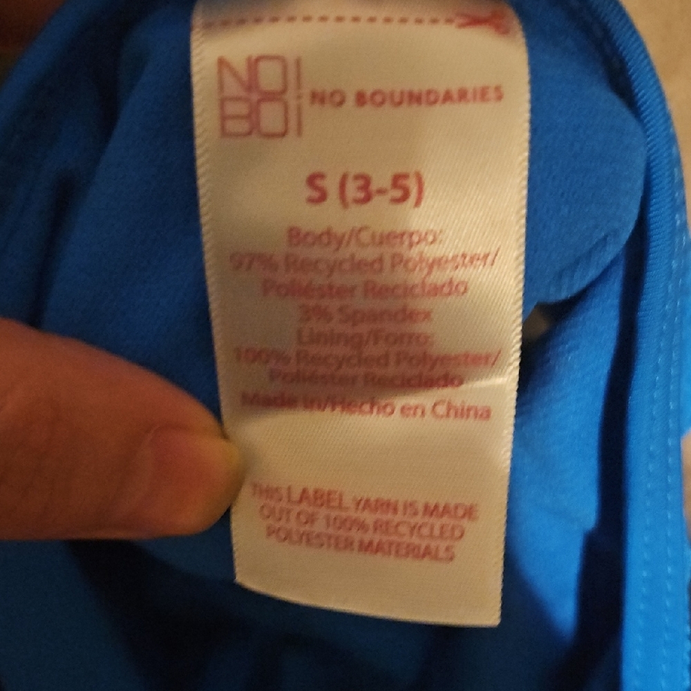 No Boundaries Blue Apparel